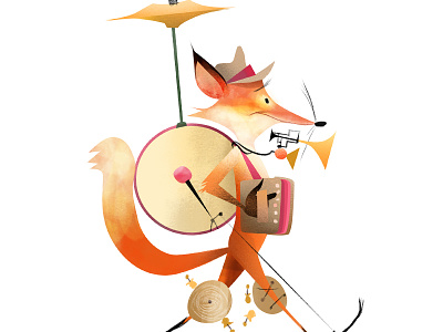 One Fox Band band characters fox illustration