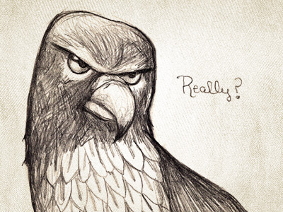 Henery Hawk chickenhawk hawk illustration reaction to sarah palin really
