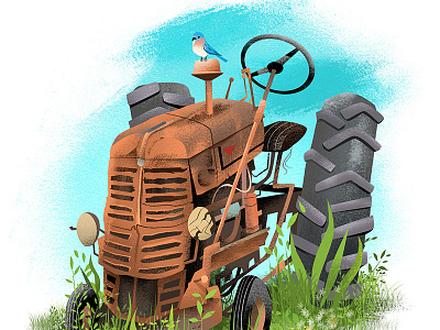 Rusted Reliability illustration old tractor tractor
