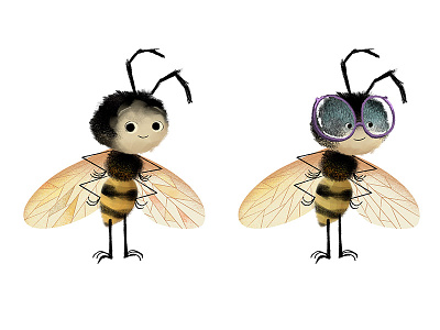 Honeybee Characters childrens book illustration honeybee illustration