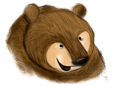 Bearly bear illustration bears illustration