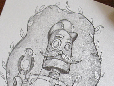 Old Timey Robot illustration return to oz robot steampunk robot tik tok
