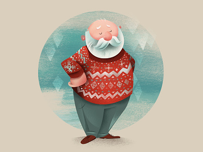sweater childrens book holiday holidays illustration santa