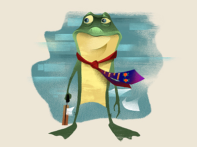 reluctant cabinet games frogger illustration