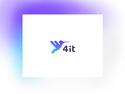 4it Logo branding concept design hummingbird hummingbird logo logo logodesign logotype makazedelashvili vector