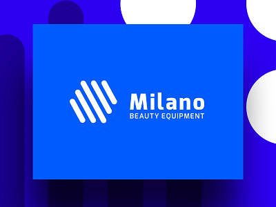 Logo for company "Milano" branding epilation logo milano solarium