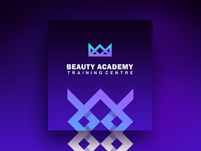 Beauty Academy a b beauty branding centre crown learning logo study training
