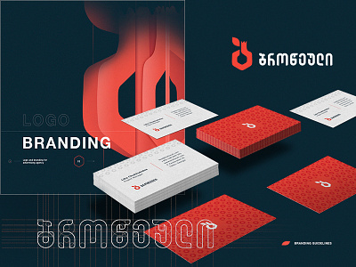 Logo, branding for marketing services agency "Brotseuli" 2d branding brotseuli design graphic art logo maka zedelashvili pomegranate style guide