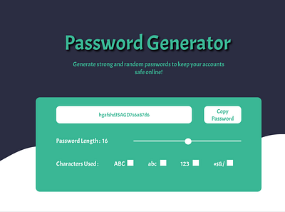 Password Generator App Mockup branding ui
