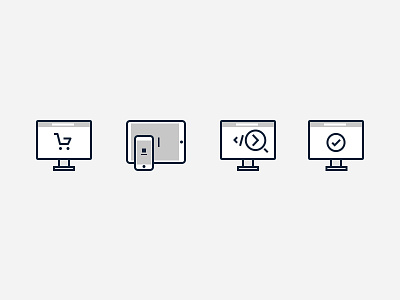 Icons for an Digital Agency icons line mono