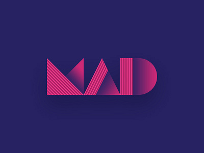 MAD design logo mad shadow
