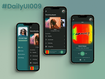Daily UI Challenge 009 app dailyuichallenge design music music streaming product design ui uidesign ux uxdesign