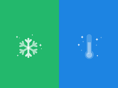 Cooling drogohui snowflake star thermometer ui