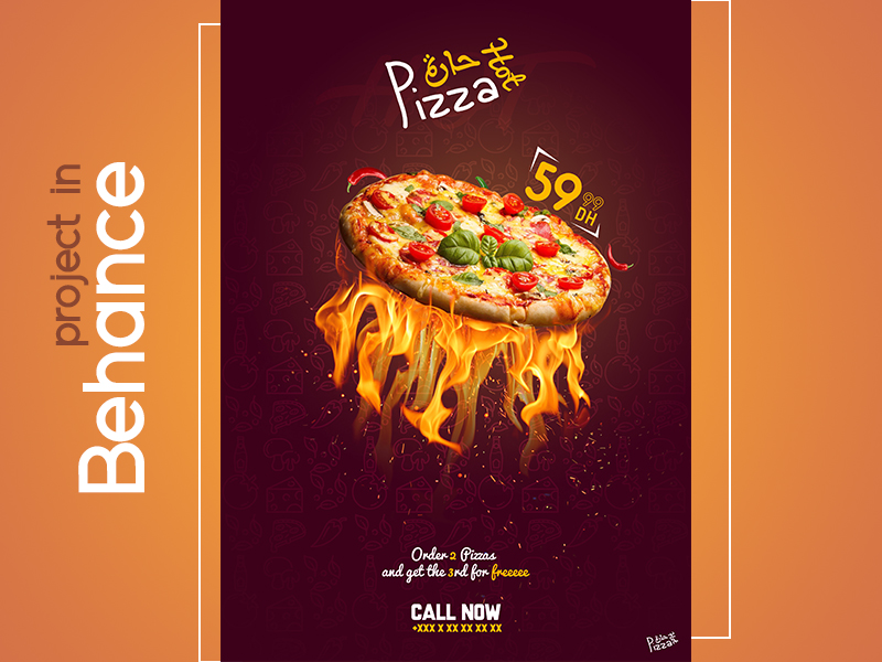 POSTER#1 pizza by Reduane on Dribbble