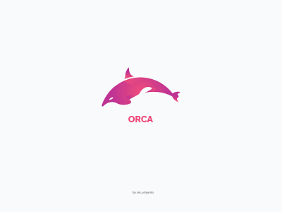 Orca brand branding colorful design golden ratio grey illustration logo orca vector whale white