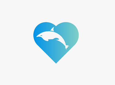Love Orca Logo animal branding care design illustration logo love marine ocean rare sea ui ux vector