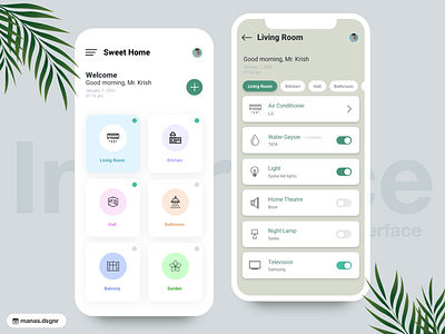Smart Home Mobile App adobe xd app concept design concept graphicdesign mobile app concept mobile app design product design smart home smart home app smart home mobile app ui ui inspiration uiux user experience user interface ux