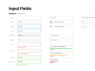 Input Text Fields