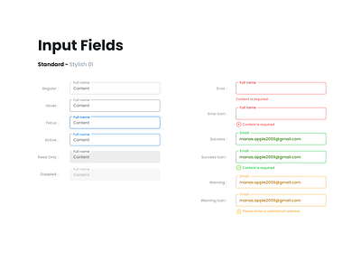 Input Text Fields