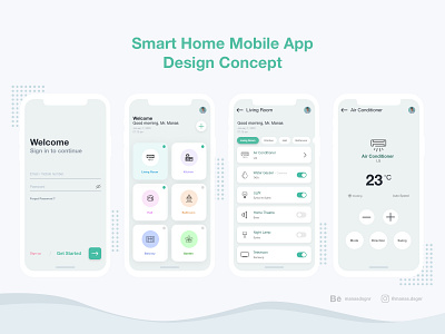 Smart Home Mobile App Design Concept concept mobile app mobile app mobile app design smart home smart home mobile smart home mobile app smart mobile app