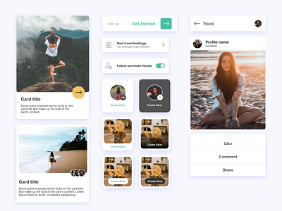 ui kit for travel app :)