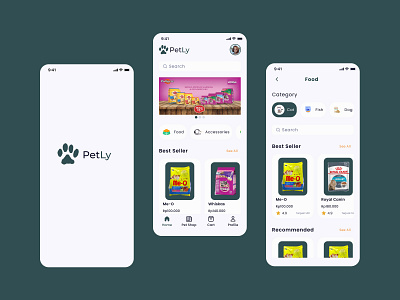 PetLy app graphic design mobileapp ui uiux ux