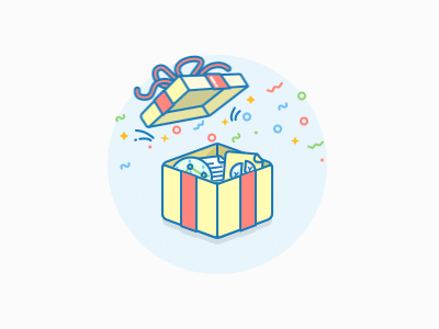 Gift box after effects animation box gift icon illustration present