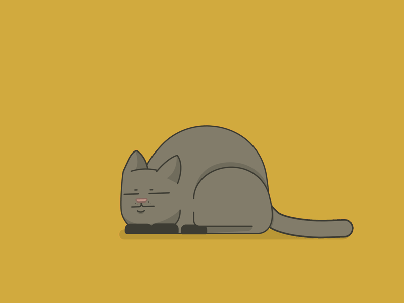 NOPE animation cat gif kitty sleepy wip