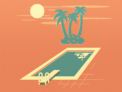 Vacation Would Be Nice... illustration relax summer sun vacation water wip
