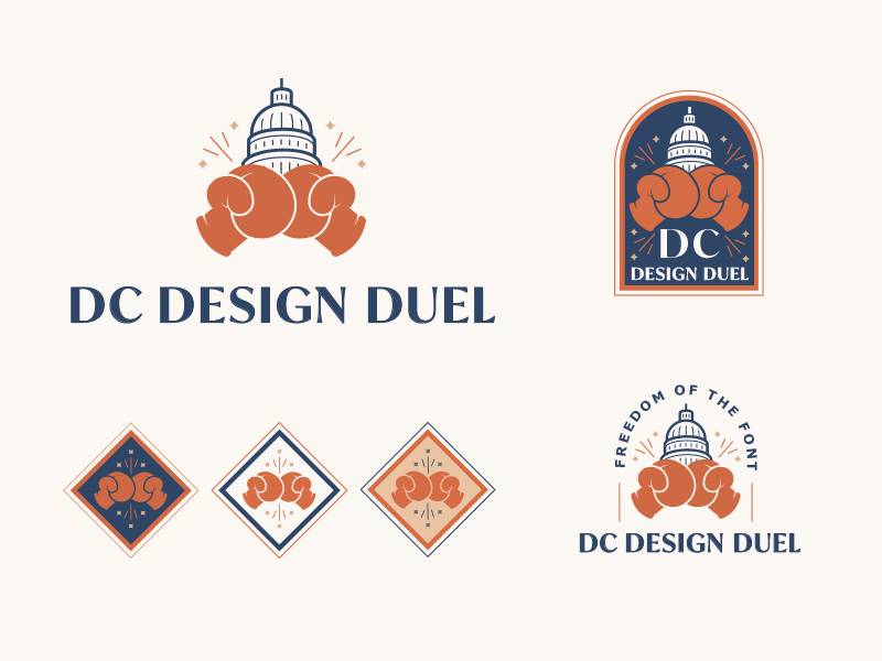 🥊DC Design Duel🥊 america badge branding crest dc emblem fight freedom gif logo pattern vector washington dc