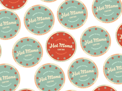 Hot Mama Coasters animation branding design illustration logo print vector wip