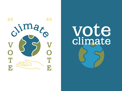 Vote Climate earth hand world