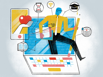 Illustration: 'The Faces Of Digitalization In Education'