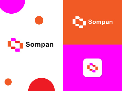 Sompan abstract logo bran identity branding creative logo design geometric graphic design icon illustration logo logo design logos minimalist logo popular logo