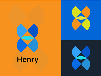 Henry 3d abstract logo animation branding cretive logo custom logo design graphic design illustration logo minimalist logo motion graphics ui ux vector