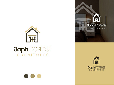 Logo design concept for "Japh Increase Furnitures" branding graphic design logo