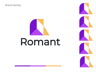 Romant logo design abstract brand identity branding dynamiteteam e modern logo graphic design illustration logo logo mark logodeisgner logodesign modern logo motion graphics n o p q r s t u v w x y z o p q r s t u v w x y z tech logo