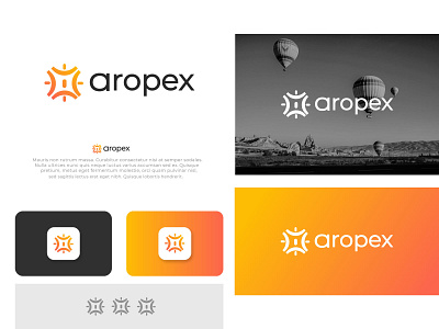 aropex software company logo mark abstract logo brand identity creative logo design graphic design logo designer logo mark logodesigner logotype minimal minimalist logo modern logo o p q r s t u v w x y z r logo software typography visual identity