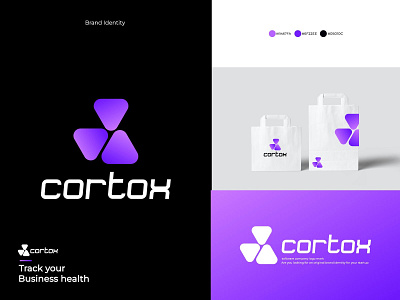 Cortox logo design branding creative logo design logo logo design mark modern logo