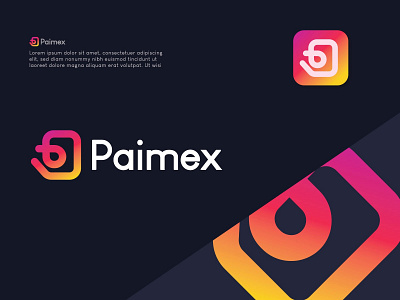 Paimex logo design abstract logo brand identity branding creative logo design identity letter mark monogram letterform logo logo design logo designer minimalist logo modern logo monogram symbol typography vector