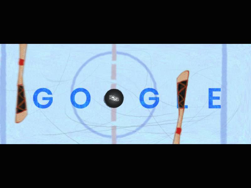 NHL 100 Classic | Google Doodle animation google doodle hockey nhl