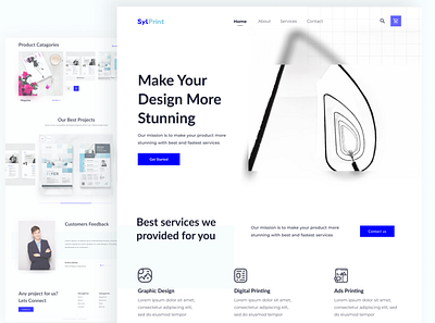 Digital Agency | Home page exploration agency website best designs design agency digital agency e commerce flat design home page landing page minimal design online business online shop service website shopify theme standard design trending design