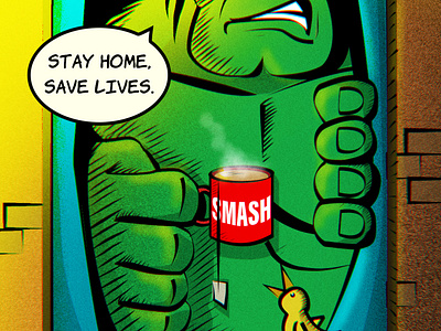 Be a Hero. Stay Home. 👊 #smash #hulk