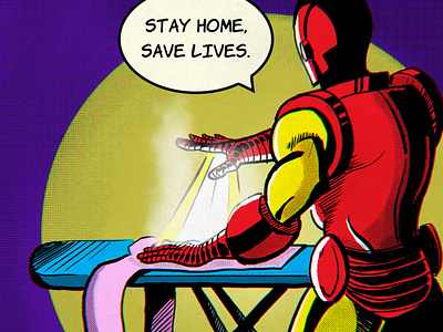 If Iron Man can do it, so can we.👕🏠 2d 2d art adobe comic flat illustration illustrator marvel vector