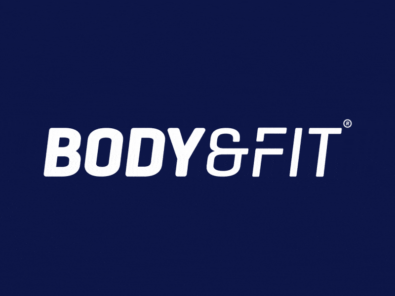 Body&Fit | Logo animation 2d adobe aftereffects animation branding gif identity loop animation looped vector