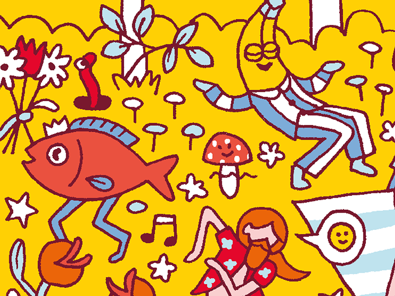 Summer festival illustration by Halisten Studio on Dribbble