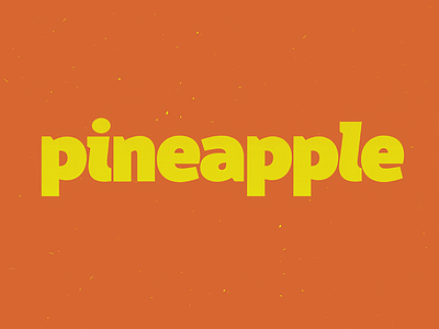 A pineapple a day keeps the worries away. custom type fruit lettering letters logo logotype orange pineapple summer type typography