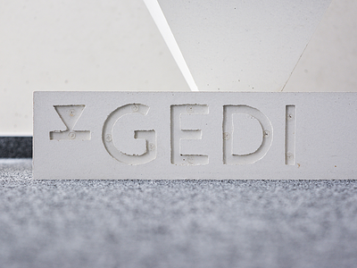 Gedi Construction Ltd. architecture brand concrete construction design graphic icon identity logo