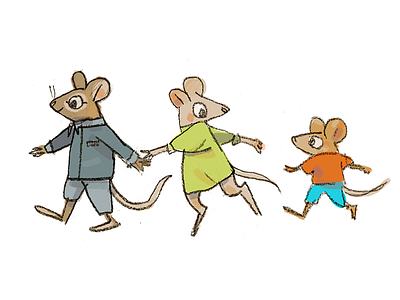 🐭🐭🐭 book child children design family graphic illustration kids mouse