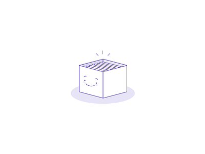 Happy Box box character happy icon illustration ui web